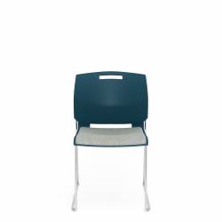 Fauteuil sans accoudoirs, sièges embourrés et dossier polypropylène Model Thumbnail
