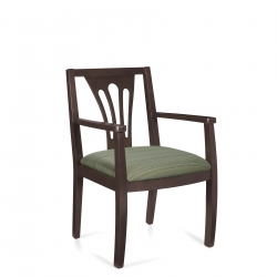 Fauteuil à dossier en éventail en bois Model Thumbnail