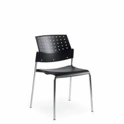 Siège empilable sans accoudoirs avec assise et dossier en polypropylène Sonic – Siège pour salle de formation – Sièges pour salle de formation – Siège empilable sans accoudoirs avec assise et dossier en polypropylène