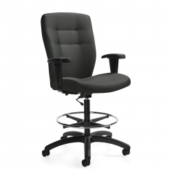Tabouret de dessinateur fonctionnel à dossier moyen Model Thumbnail