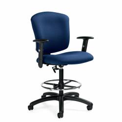 Supra X - Ergonomic Task Chair - task chair - Blue task chair - Medium Back Task Stool