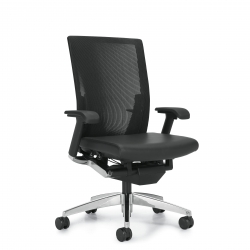 Fauteuil à basculement synchronisé à dossier haut en tissu maillé, cuir Fauteuil à basculement synchronisé à dossier haut en tissu maillé, cuir Model Thumbnail
