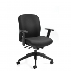 Fauteuil à basculement synchronisé à dossier moyen avec capteur de poids Model Thumbnail
