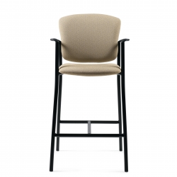 Tabouret de bar à dossier rembourré Tabouret de bar à dossier rembourré Model Thumbnail