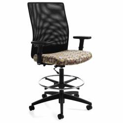 Weev - Task Chair with Mesh Back - task chair - mesh back office chair - lumbar support for office chair - Medium Back Drafting Stool