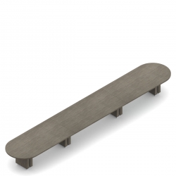 Table de conseil en forme de piste de course, 288 po L x 48 po P Model Thumbnail