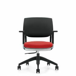 Novello - task chair - task seating - office task chair - Task, Upholstered Seat & Polypropylene Back