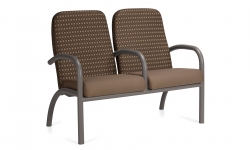 Fauteuil deux places à dossier haut, accoudoir central Fauteuil deux places à dossier haut, accoudoir central Model Thumbnail