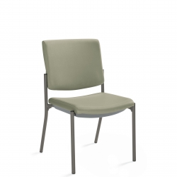 Chaise d'appoint, dossier rectangulaire, fixations de dossier dissimulées Chaise d'appoint, dossier rectangulaire, fixations de dossier dissimulées Model Thumbnail