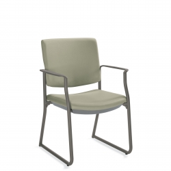 Fauteuil, dossier rectangulaire, fixations de dossier dissimulées, piétement monobloc Fauteuil, dossier rectangulaire, fixations de dossier dissimulées, piétement monobloc Model Thumbnail