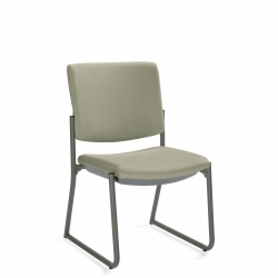 Chaise d'appoint, dossier rectangulaire, fixations de dossier dissimulées, piétement monobloc Chaise d'appoint, dossier rectangulaire, fixations de dossier dissimulées, piétement monobloc Model Thumbnail
