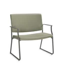 Fauteuil bariatrique, dossier rectangulaire, fixations de dossier dissimulées, piétement monobloc Fauteuil bariatrique, dossier rectangulaire, fixations de dossier dissimulées, piétement monobloc Model Thumbnail