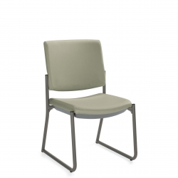 Chaise d'appoint, dossier rectangulaire, piétement monobloc Chaise d'appoint, dossier rectangulaire, piétement monobloc Model Thumbnail
