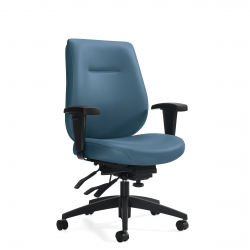 Fauteuil à basculements multiples à dossier moyen, assise régulière Model Thumbnail