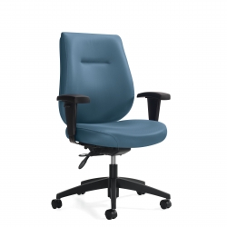 Fauteuil d'opérateur à dossier moyen, assise régulière Model Thumbnail