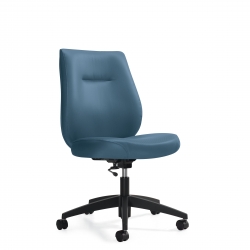 Siège fonctionnel à dossier moyen, assise régulière, sans accoudoirs Model Thumbnail