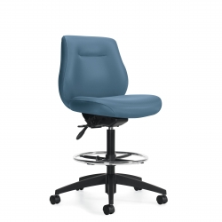 Tabouret d'opérateur à dossier bas, petite assise, sans accoudoirs Model Thumbnail