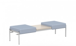 Banc deux places, table centrale, bride de jumelage réversible Banc deux places, table centrale, bride de jumelage réversible Model Thumbnail