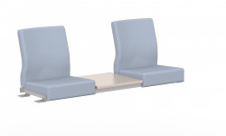 Module de transition pour siège deux places à dossier bas, table centrale Model Thumbnail