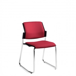 Chaise empilable, piétement monobloc, assise rembourrée, sans accoudoirs Chaise empilable, piétement monobloc, assise rembourrée, sans accoudoirs Model Thumbnail