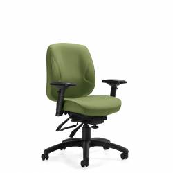 Fauteuil à basculements multiples à dossier bas, assise régulière Fauteuil à basculements multiples à dossier bas, assise régulière Model Thumbnail