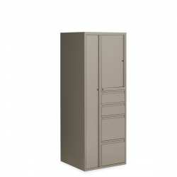 Personal Tower, Wardrobe - Left, Two Box, Two File - Right Model Thumbnail