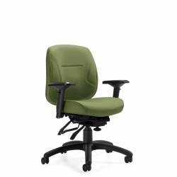 Fauteuil à basculements multiples à dossier bas, Schukra, assise régulière Fauteuil à basculements multiples à dossier bas, Schukra, assise régulière Model Thumbnail