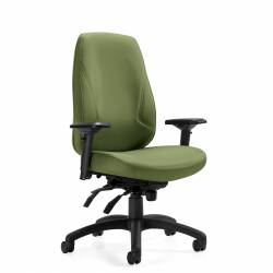 Fauteuil à basculements multiples haut rendement 24 h à dossier haut, assise généreuse Fauteuil à basculements multiples haut rendement 24 h à dossier haut, assise généreuse Model Thumbnail