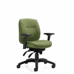 Fauteuil à basculements multiples haut rendement 24 h à dossier bas, Schukra, assise régulière Fauteuil à basculements multiples haut rendement 24 h à dossier bas, Schukra, assise régulière Model Thumbnail