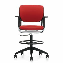 Novello - task chair - task seating - office task chair - Task Stool, Upholstered Seat & Back