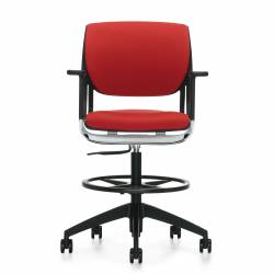 Tabouret fonctionnel, assise et dossier rembourrés Tabouret fonctionnel, assise et dossier rembourrés Model Thumbnail