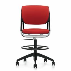 Novello - task chair - task seating - office task chair - Armless Task Stool, Upholstered Seat & Back