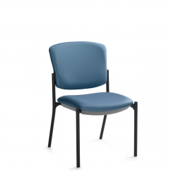 Chaise d’appoint à dossier en éventail sur quatre pieds, fixations de dossier dissimulées Chaise d’appoint à dossier en éventail sur quatre pieds, fixations de dossier dissimulées Model Thumbnail