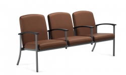 Fauteuil trois places à dossier bas, accoudoirs centraux Fauteuil trois places à dossier bas, accoudoirs centraux Model Thumbnail