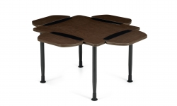 Table de salle à manger carrée, 36 po L x 36 po P, quatre tablettes écritoires fixes Table de salle à manger carrée, 36 po L x 36 po P, quatre tablettes écritoires fixes Model Thumbnail