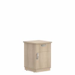 Table de chevet sur socle, tiroir, ouverture de porte à gauche ou à droite Model Thumbnail