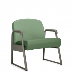 Siège bariatrique à dossier moyen, piétement monobloc Model Thumbnail