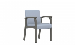 Fauteuil pour salle à manger à dossier bas, accoudoirs à joue ouverte Model Thumbnail