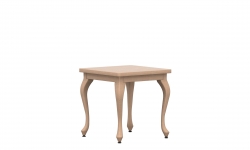 Table de bout carrée de style Queen Anne, 21 po L x 21 po P Model Thumbnail