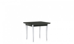 End Table, Polished Aluminum Legs, Wood Top Model Thumbnail