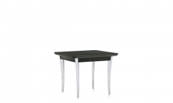 Table de bout, pieds en aluminium poli, dessus en bois Table de bout, pieds en aluminium poli, dessus en bois Model Thumbnail