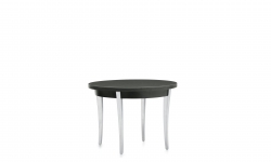 Table de bout, pieds en aluminium poli, dessus en mélamine thermosoudée Table de bout, pieds en aluminium poli, dessus en mélamine thermosoudée Model Thumbnail