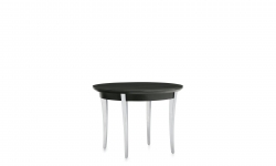 Table de bout, pieds en aluminium poli, dessus en bois Table de bout, pieds en aluminium poli, dessus en bois Model Thumbnail