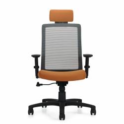 Spritz - mesh task chair - task chair - ergonomic chair - office mesh chair - ergonomic task chair - lumbar support for office chair - nesting chairs - Tilter with Adjustable Headrest
