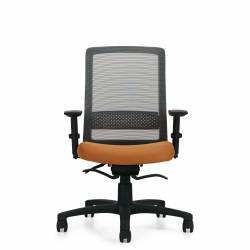 Spritz - mesh task chair - task chair - ergonomic chair - office mesh chair - ergonomic task chair - lumbar support for office chair - nesting chairs - Weight Sensing Synchro-Tilter