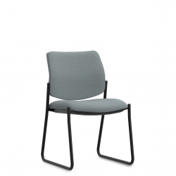 Chaise d'appoint standard à dossier bas monopièce, piétement monobloc Chaise d'appoint standard à dossier bas monopièce, piétement monobloc Model Thumbnail
