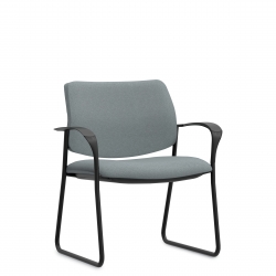 Fauteuil à dimensions moyennes et dossier bas monopièce, piétement monobloc Fauteuil à dimensions moyennes et dossier bas monopièce, piétement monobloc Model Thumbnail