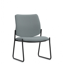 Chaise d'appoint à dimensions moyennes et dossier haut monopièce, piétement monobloc Chaise d'appoint à dimensions moyennes et dossier haut monopièce, piétement monobloc Model Thumbnail