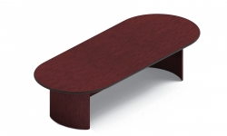 10' Racetrack Table with Bullnose Edge, Arched Base Model Thumbnail