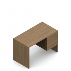 Bureau à un caisson, 45 po L x 24 po P, un tiroir de rangement et un tiroir simple - droite Bureau à un caisson, 45 po L x 24 po P, un tiroir de rangement et un tiroir simple - droite Model Thumbnail